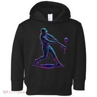 Ice Cream Drip Baseball Player Drip With Sprinkles Toddler Hoodie thumb 0
