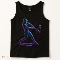 Ice Cream Drip Baseball Player Drip With Sprinkles Tank Top thumb 2