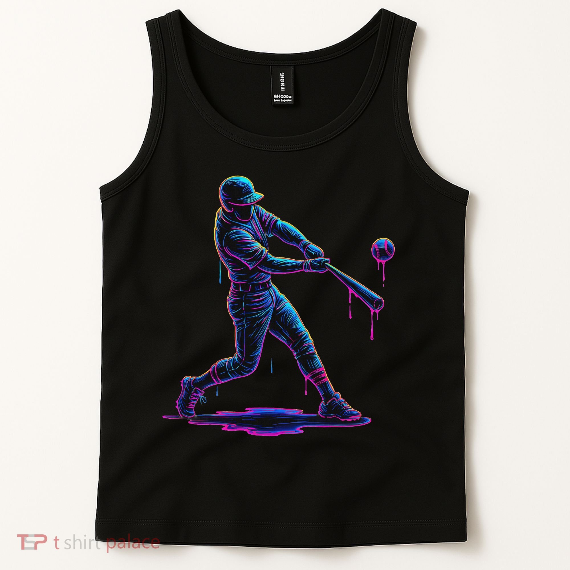 Ice Cream Drip Baseball Player Drip With Sprinkles Tank Top