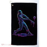 Ice Cream Drip Baseball Player Drip With Sprinkles Golf Towel thumb 0