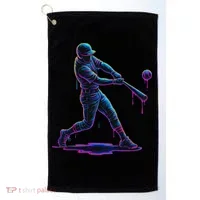 Ice Cream Drip Baseball Player Drip With Sprinkles Golf Towel thumb 0
