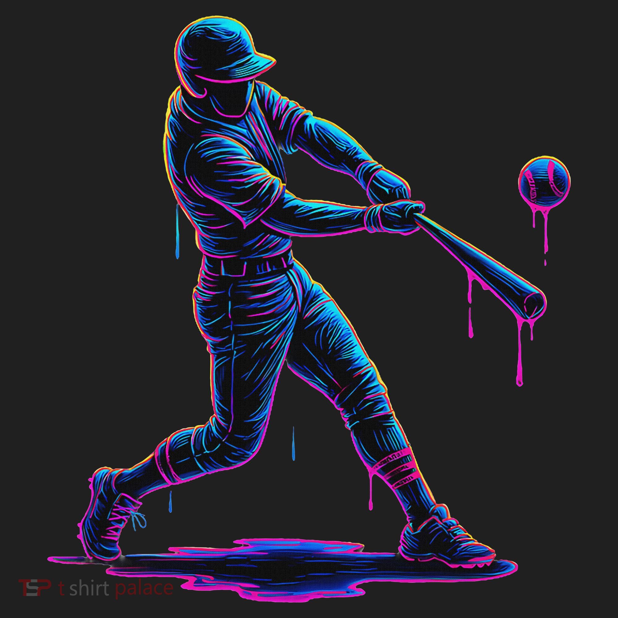 Ice Cream Drip Baseball Player Drip With Sprinkles Golf Towel