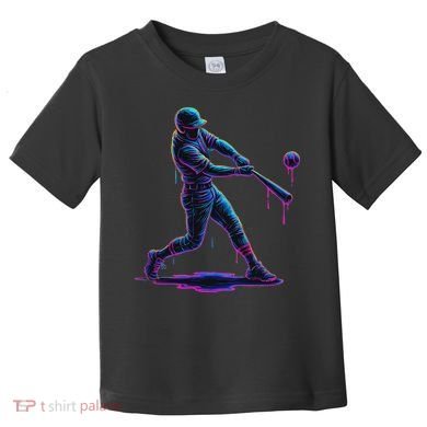 Ice Cream Drip Baseball Player Drip With Sprinkles Toddler T-Shirt