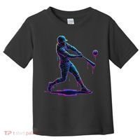 Ice Cream Drip Baseball Player Drip With Sprinkles Toddler T-Shirt thumb 0