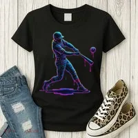 Ice Cream Drip Baseball Player Drip With Sprinkles Women's T-Shirt thumb 3