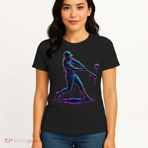 Ice Cream Drip Baseball Player Drip With Sprinkles Women's T-Shirt