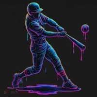 Ice Cream Drip Baseball Player Drip With Sprinkles Women's T-Shirt thumb 6