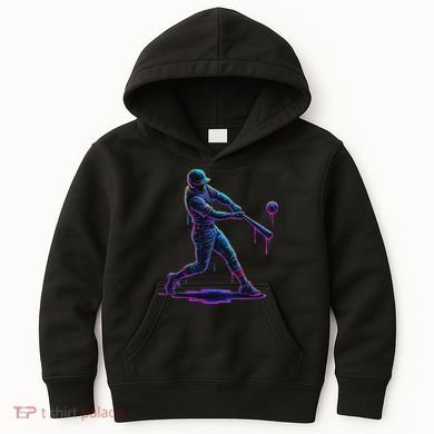 Ice Cream Drip Baseball Player Drip With Sprinkles Kids Hoodie
