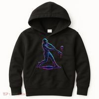 Ice Cream Drip Baseball Player Drip With Sprinkles Kids Hoodie thumb 0