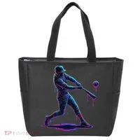 Ice Cream Drip Baseball Player Drip With Sprinkles Tote Bag thumb 0