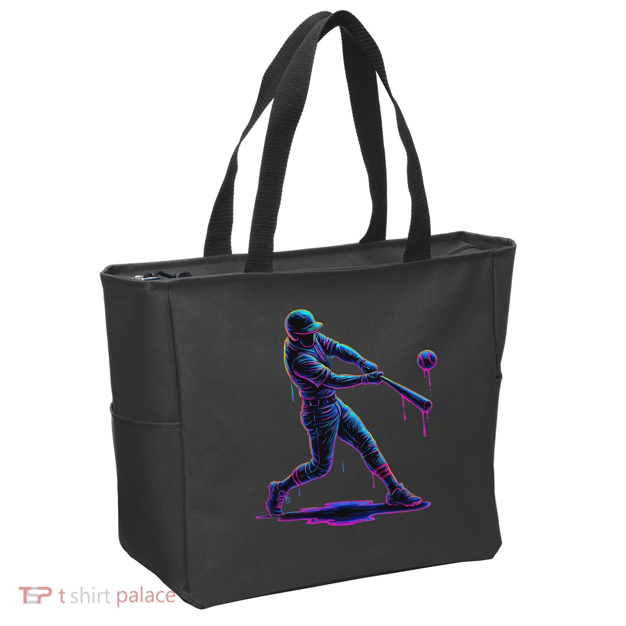 Ice Cream Drip Baseball Player Drip With Sprinkles Tote Bag