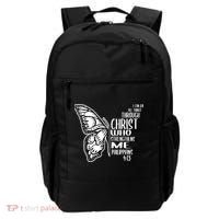 I Can Do All Things Through Christ Butterfly Backpack thumb 0