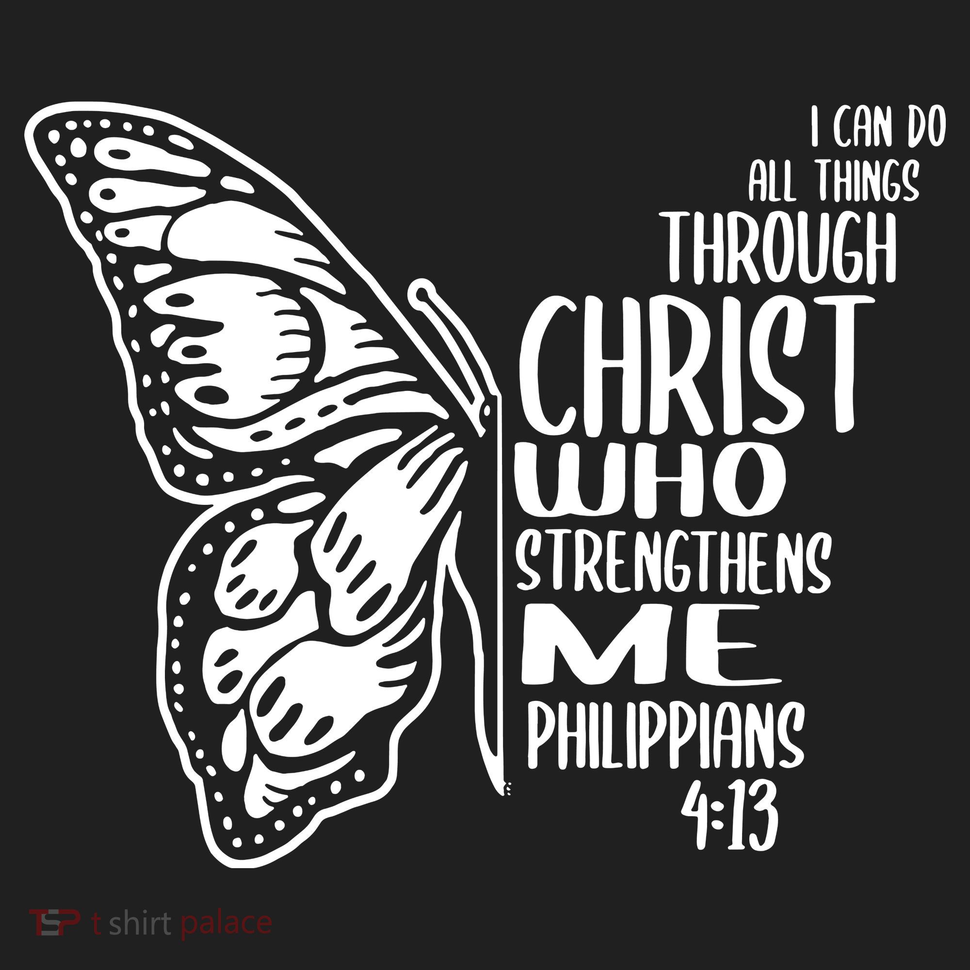 I Can Do All Things Through Christ Butterfly Beanie