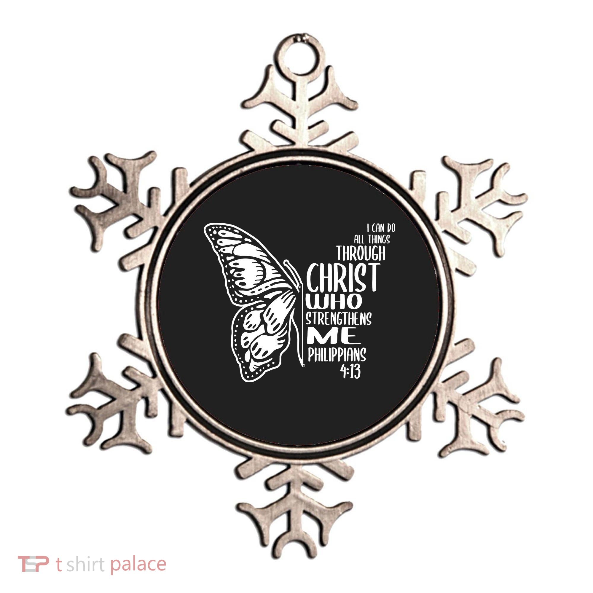 I Can Do All Things Through Christ Butterfly Ornament