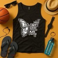 I Can Do All Things Through Christ Butterfly Tank Top thumb 4