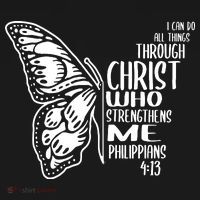 I Can Do All Things Through Christ Butterfly Tote Bag thumb 4