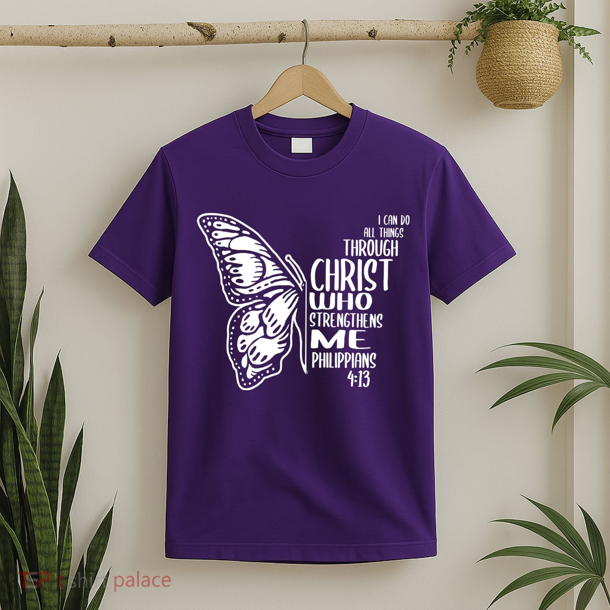 I Can Do All Things Through Christ Butterfly T-Shirt