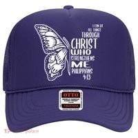 I Can Do All Things Through Christ Butterfly Hat thumb 0