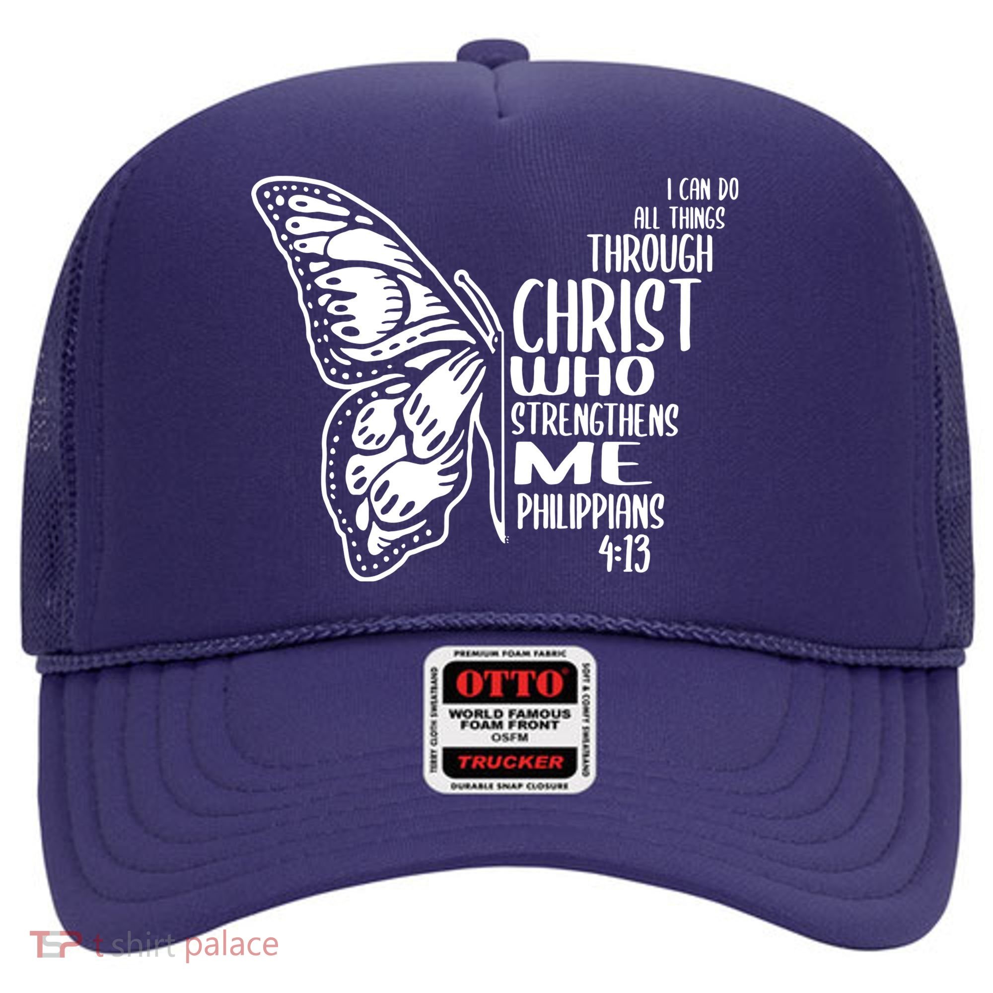 I Can Do All Things Through Christ Butterfly Hat