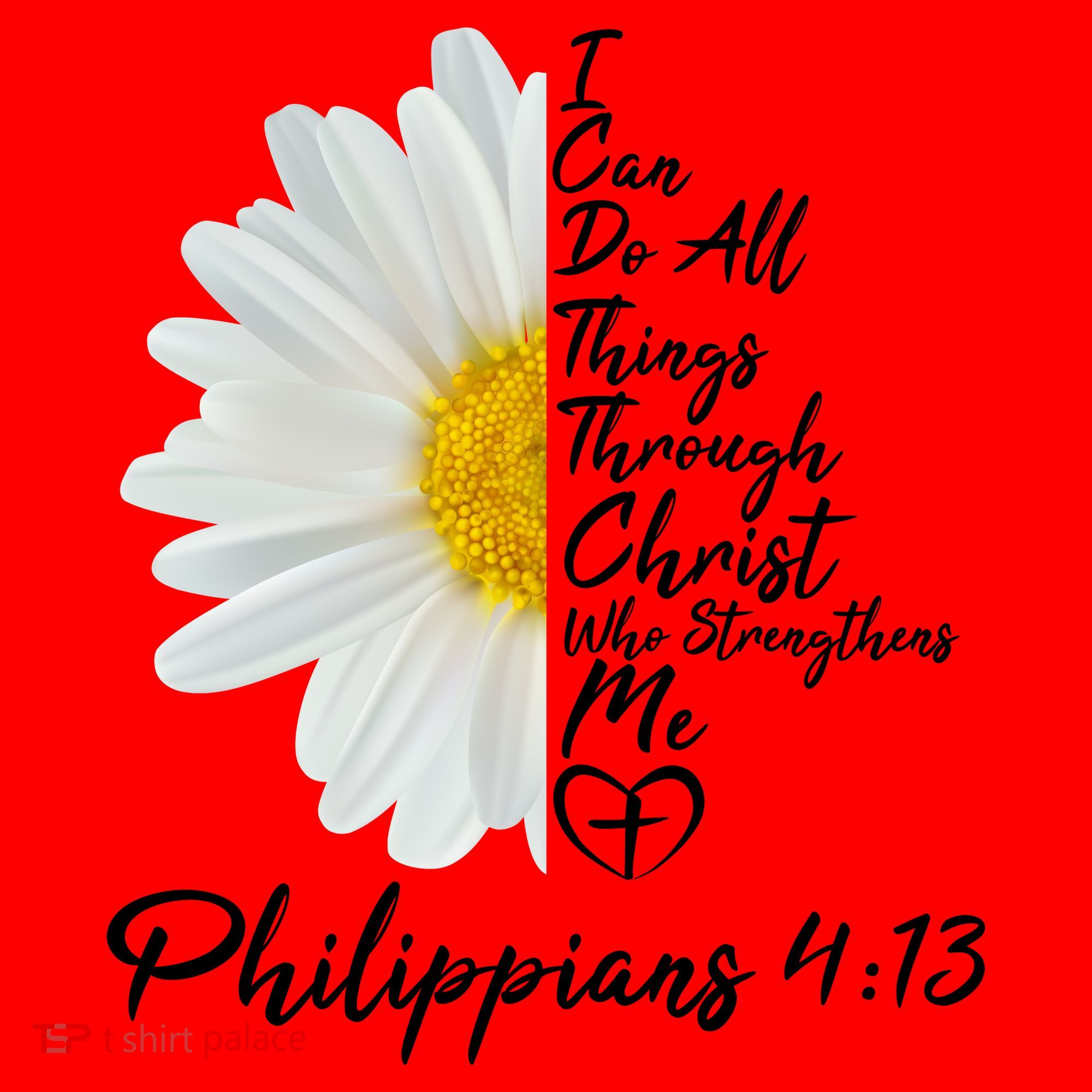 I Can Do All Things Through Christ Who Strengthens Me Philippian 4 13 Flower Santa Hat