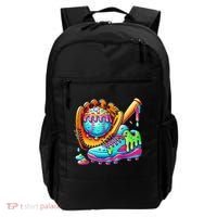 Ice Cream Drip Baseball Stuff Baseball Drip For Graphic Backpack thumb 0