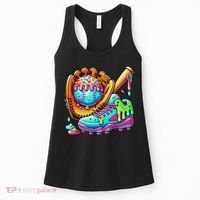 Ice Cream Drip Baseball Stuff Baseball Drip For Graphic Women's Tank Top thumb 0