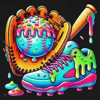 Ice Cream Drip Baseball Stuff Baseball Drip For Graphic Toddler Hoodie thumb 2