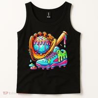 Ice Cream Drip Baseball Stuff Baseball Drip For Graphic Tank Top thumb 2