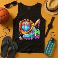 Ice Cream Drip Baseball Stuff Baseball Drip For Graphic Tank Top thumb 4