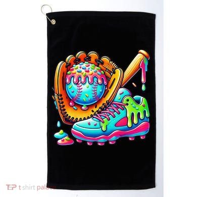Ice Cream Drip Baseball Stuff Baseball Drip For Graphic Golf Towel