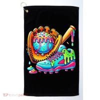 Ice Cream Drip Baseball Stuff Baseball Drip For Graphic Golf Towel thumb 0