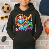 Ice Cream Drip Baseball Stuff Baseball Drip For Graphic Kids Hoodie thumb 2