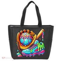 Ice Cream Drip Baseball Stuff Baseball Drip For Graphic Tote Bag thumb 0