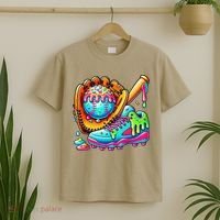 Ice Cream Drip Baseball Stuff Baseball Drip For Graphic T-Shirt thumb 2