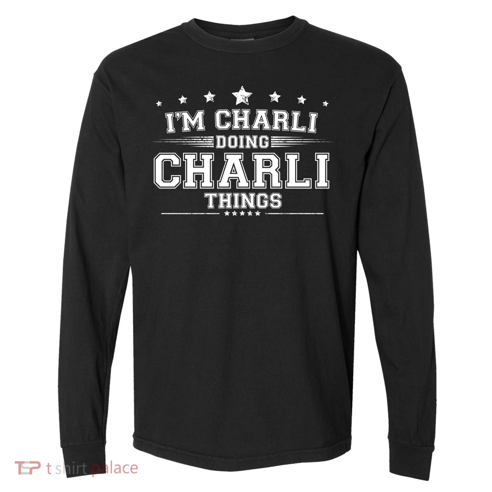 Im Charli Doing Charli Things Comfort Colors Heavyweight Long Sleeve T-Shirt