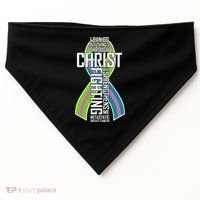 I Can Do All Things Through Christ Metastatic Breast Cancer USA-Made Doggie Bandana thumb 0
