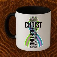 I Can Do All Things Through Christ Metastatic Breast Cancer Coffee Mug thumb 2