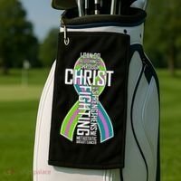 I Can Do All Things Through Christ Metastatic Breast Cancer Golf Towel thumb 2
