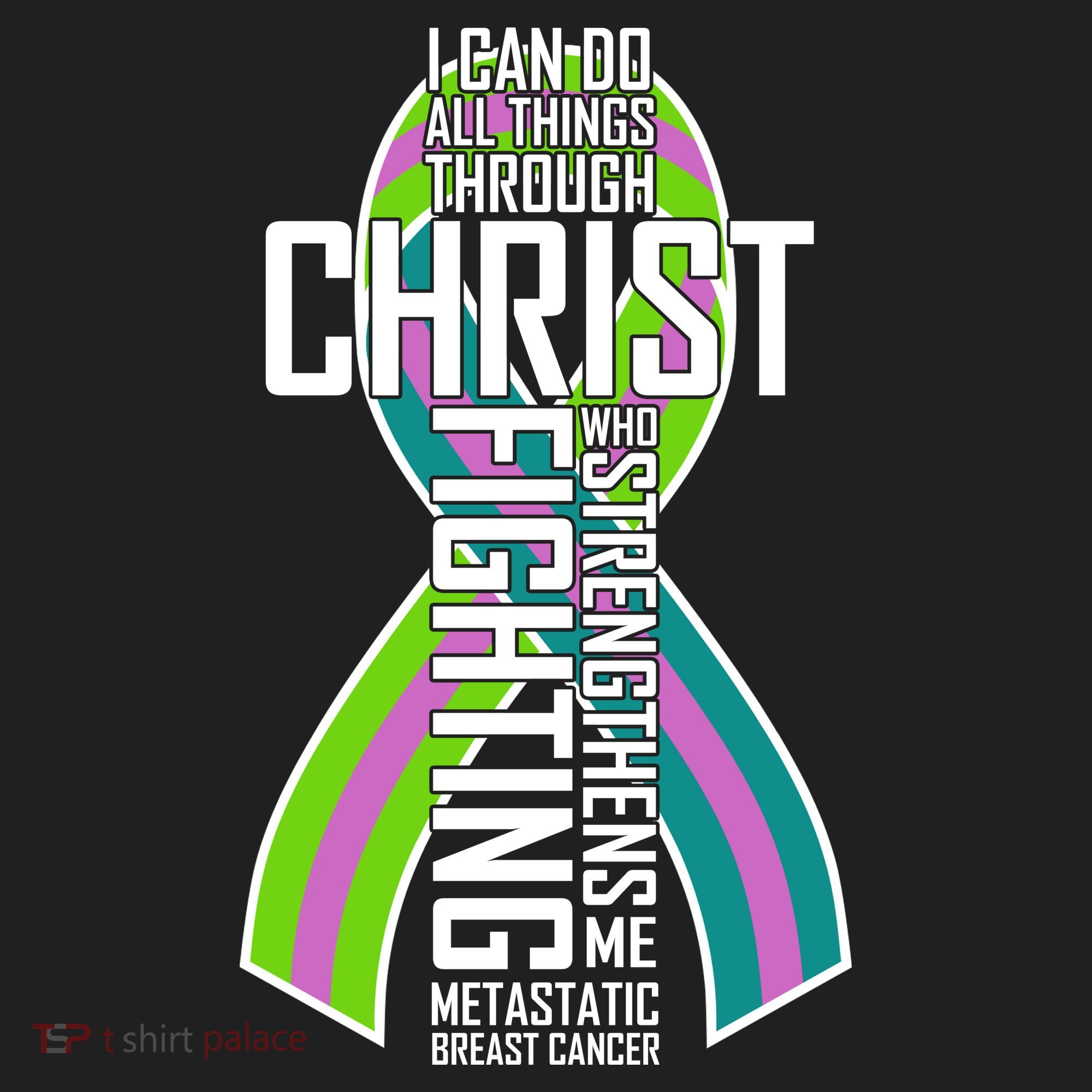 I Can Do All Things Through Christ Metastatic Breast Cancer Golf Towel