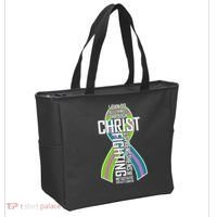 I Can Do All Things Through Christ Metastatic Breast Cancer Tote Bag thumb 2