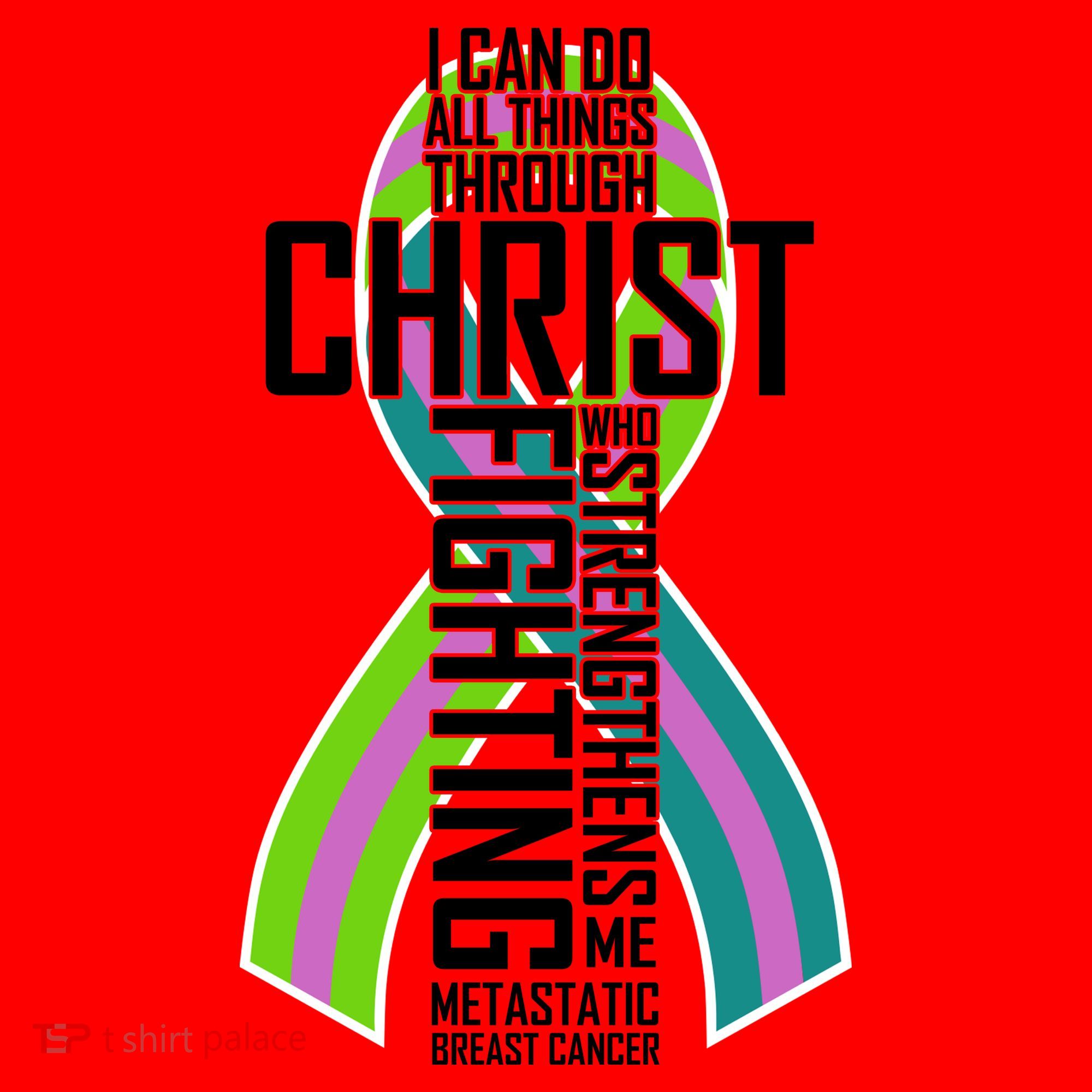 I Can Do All Things Through Christ Metastatic Breast Cancer Santa Hat