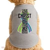 I Can Do All Things Through Christ Metastatic Breast Cancer Doggie Tank thumb 0