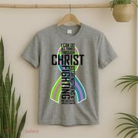 I Can Do All Things Through Christ Metastatic Breast Cancer T-Shirt thumb 2