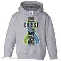 I Can Do All Things Through Christ Metastatic Breast Cancer Toddler Hoodie thumb 0