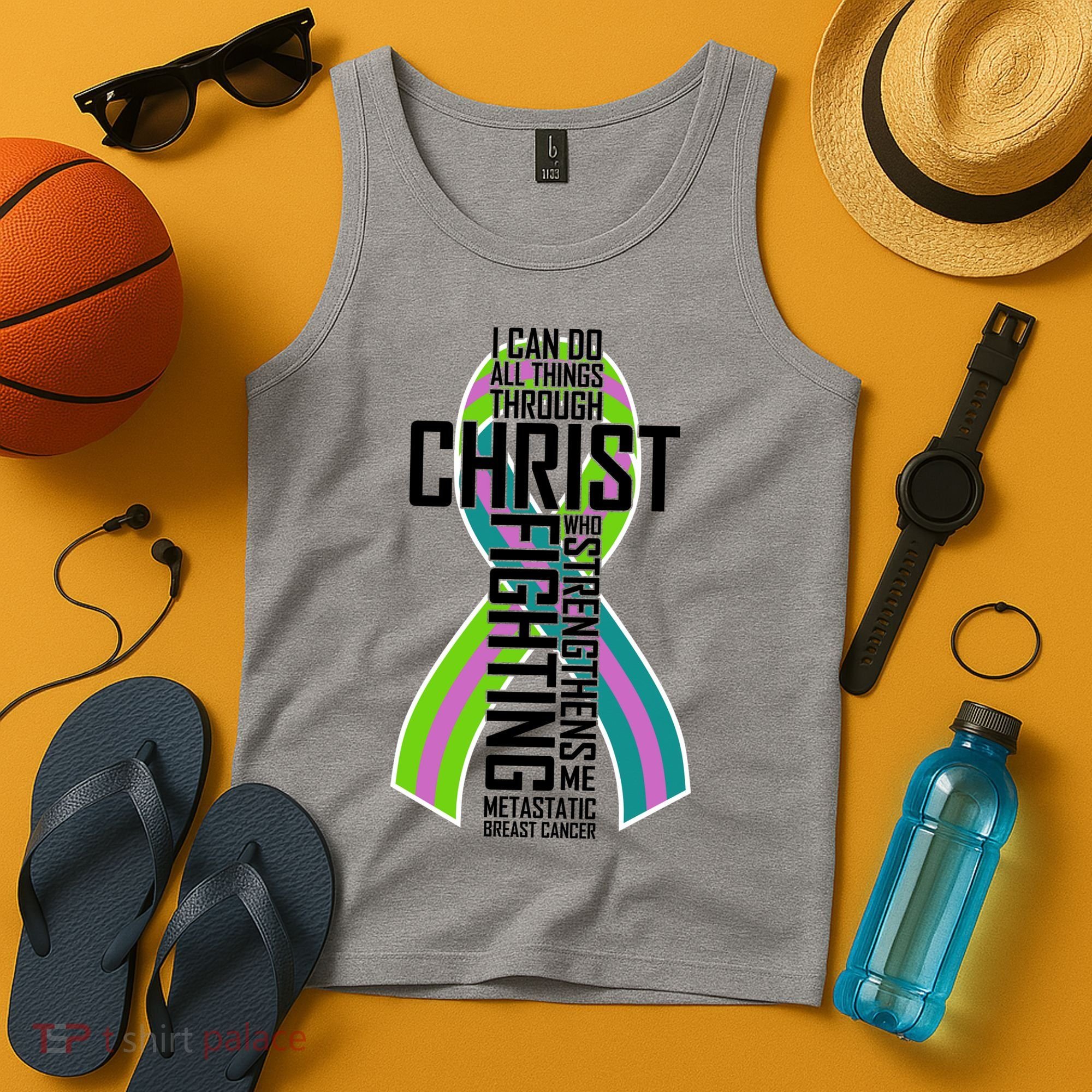 I Can Do All Things Through Christ Metastatic Breast Cancer Tank Top