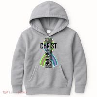 I Can Do All Things Through Christ Metastatic Breast Cancer Kids Hoodie thumb 0