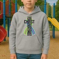 I Can Do All Things Through Christ Metastatic Breast Cancer Kids Hoodie thumb 2
