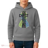 I Can Do All Things Through Christ Metastatic Breast Cancer Kids Hoodie thumb 4