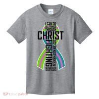 I Can Do All Things Through Christ Metastatic Breast Cancer Kids T-Shirt thumb 0