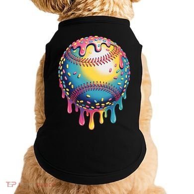 Ice Cream Drip Baseball Stuff Baseball Drip  Doggie Tank